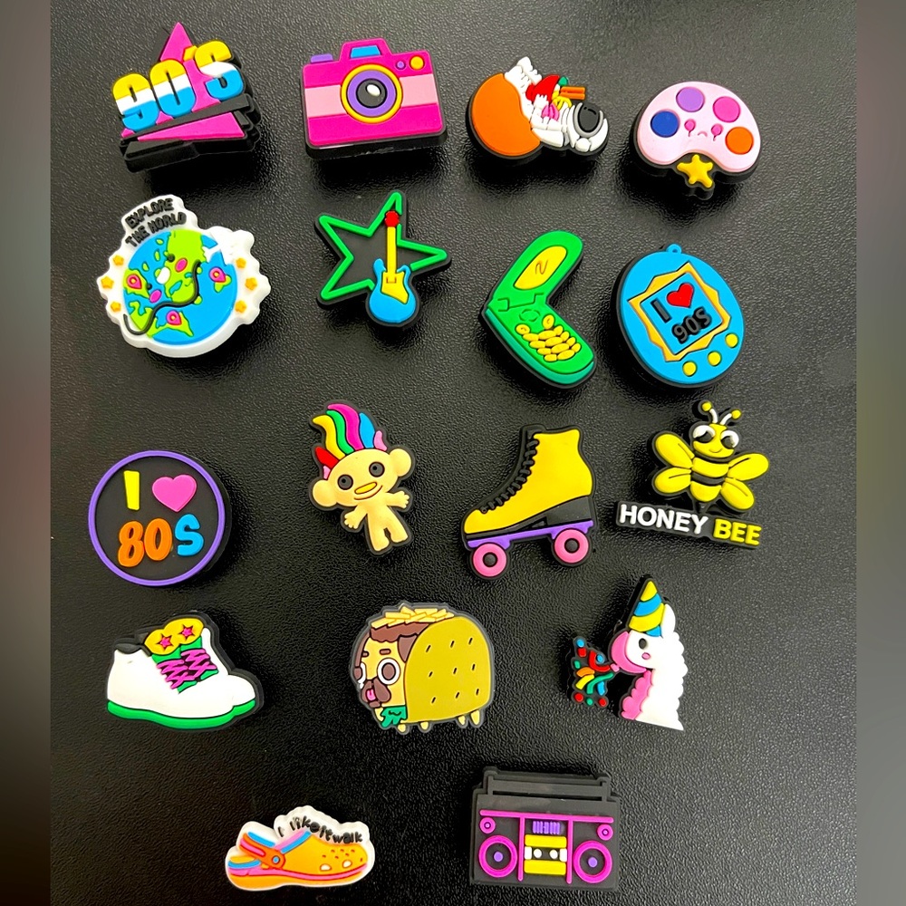 Croc charm set-80s/90s